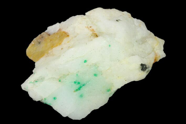 Beryl (Var Emerald) in Calcite - Khaltoru Mine, Pakistan #138916